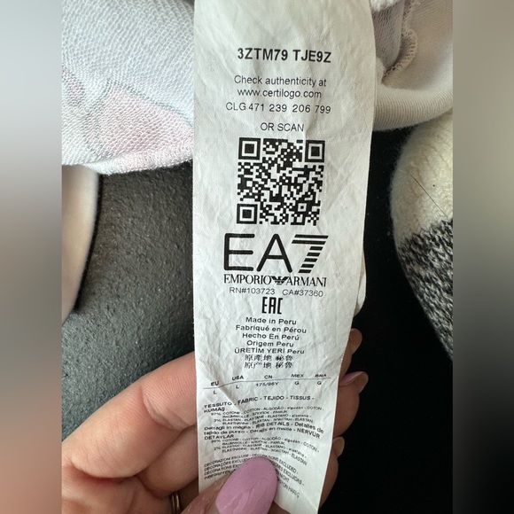 NWOT Emporio Armani long sleeve shirt AUTHENTIC - Picture 7 of 7